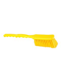 HCS - Afwasborstel - lange steel - 410 x 55 mm - hard, Geel