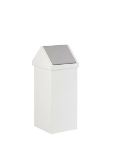 Carro-swing - Afvalbak - 110 liter, aluminium, Wit