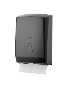 PlastiQline - handdoekdispenser - midi - zwart
