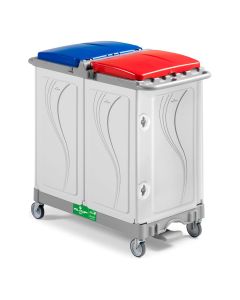 Vuilverzamelwagen - Alpha 7103 met grote rubberen wielen