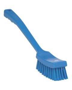 Vikan - afwasborstel - medium - lange steel, Blauw