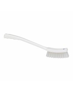 Vikan - afwasborstel - medium - lange steel, Wit