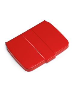 Deksel zakhouder - 120 liter, rood