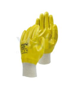 Handschoen Allround NBR Lite geel 12 paar per zak- Diverse maten