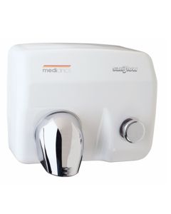 Mediclinics - Saniflow - handendroger - drukknop, wit