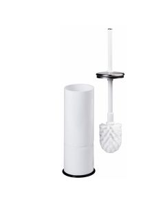 Mediclinics - toiletborstelhouder - staal, wit