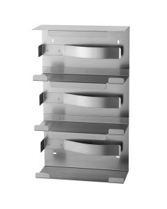MediQo-Line - handschoendispenser - rvs, 3 dozen