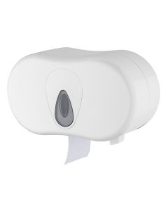PlastiQline - toiletroldispenser - 2 coreless rollen - wit
