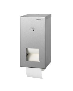 Qbic-line - toiletroldispenser - doprollen, rvs

