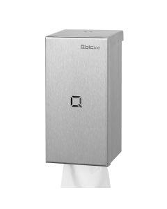 Qbic-line - Mini poetsroldispenser, rvs