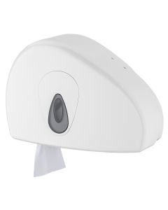 PlastiQline - Mini Jumbo toiletroldispenser met restrol, wit