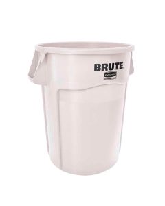 Rubbermaid - Ronde Brute container - 166,5 liter, Wit