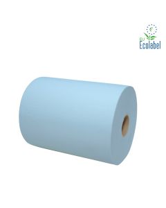 Handdoekrol - Mini matic - blauw - 2-laags - 6 rol à 165 mtr