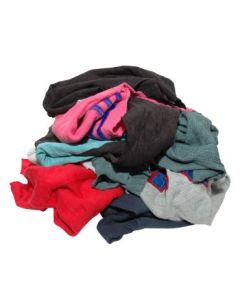 Poetslappen - bonte trikot - doos à 10 kg