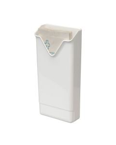 Damesverbandzakhouder - groot - wit kunststof