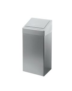 Afvalbak - 50 liter, rvs mat geslepen