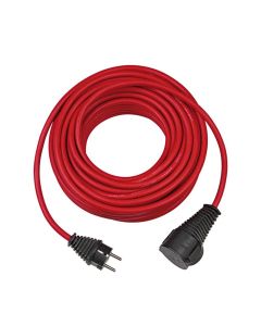 Verlengsnoer 25 meter rood IP44