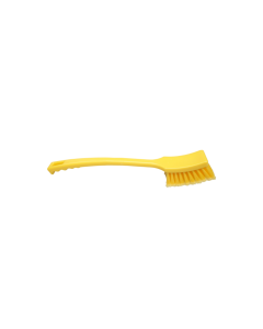 HCS - Afwasborstel - lange steel - 410x45 mm - zacht, Geel