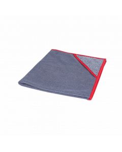 Microvezeldoek met scrubhoek - pak à 10 stuks, Rood