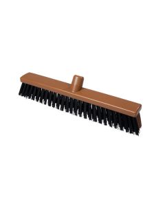 HCS - Veger - combi - 400x50 mm - hard/zacht, Bruin