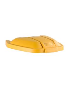 Rubbermaid - Deksel mobiele container, Geel