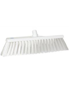 Vikan - brede bezem - hard - 47 cm, Wit