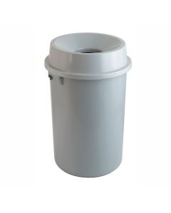 Afvalbak met open top - 60 liter - kunststof grijs