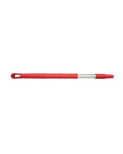 HCS - Ergonomische steel - 650x32 mm - aluminium, Rood