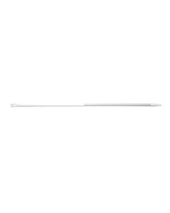 HCS - Ergonomische steel - 1750x32 mm - aluminium, Wit