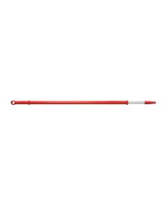 HCS - Telescoopsteel - 1750/3000x32 mm - aluminium, Rood
