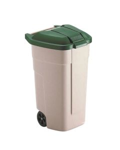 Rubbermaid - Mobiele container - 110 liter, groen deksel
