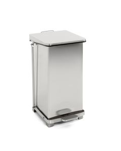 Pedaalemmer - Industrieel - 45 liter, mat rvs