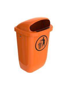 Afvalbak - DIN-PK - 50 liter, Oranje
