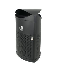Driehoekige buitenafvalbak - 60 liter