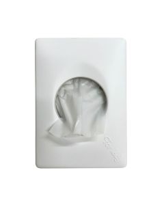 Quartz White - damesverbandzakhouder - voor plastic zakjes