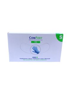 Handschoen TPE Ongepoederd, blauw - 200 st. p/ds, Maat S