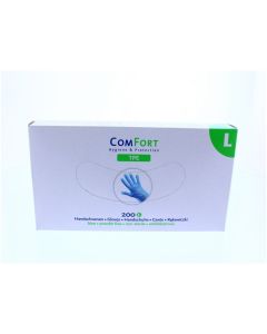 Handschoen TPE Ongepoederd, blauw - 200 st. p/ds, Maat L