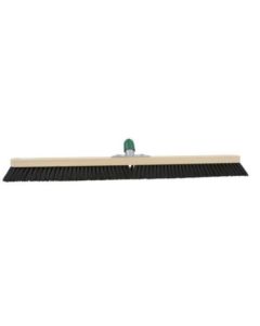 Zaalveger hout  - 100 cm - haar met steelhouder