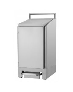 Dutch Bins - afvalbak - met voetbediening - 60 liter, rvs
