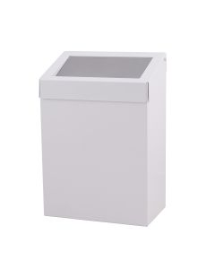 Dutch Bins - afvalbak - 20 liter, metaal wit