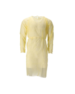 Isolatieschort Non Woven PP 30mµ 120x140cm Geel - 100 stuks