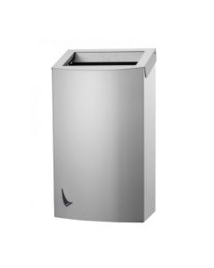 Wings - open afvalbak - 55 liter, rvs