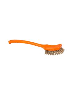 HCS - Handborstel - lange steel -410x45 mm PEEK 250°, Oranje