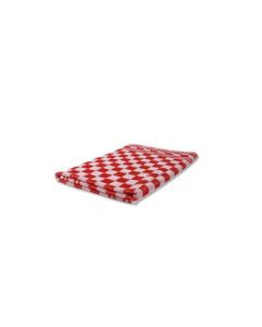 Keukendoek geblokt rood/wit - 60 x 60 cm - pak à 6 stuks