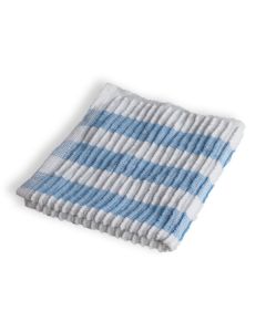 Vaatdoek - blauw/wit gestreept - 33 x 33 cm - pak à 25 stuks