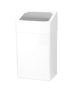 Santral Classic - hygiëneafvalbox - 18 liter, rvs wit