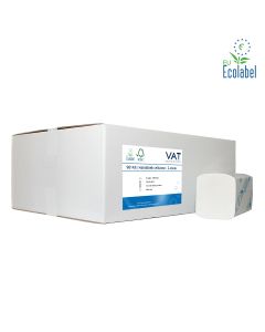 Handdoek Cellulose - Z-vouw 2-lgs. 25x22 cm 3200 st. p/ds