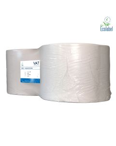 Poetsrol - Cellulose - 1-laags -1000 meter 2 x 1 rol per pak