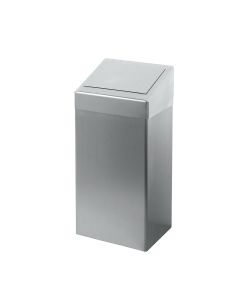 Afvalbak - 50 liter, rvs mat geslepen