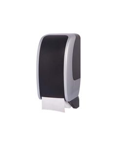 Cosmos - Toiletroldispenser, 2 coreless-rollen, Zwart-zilver